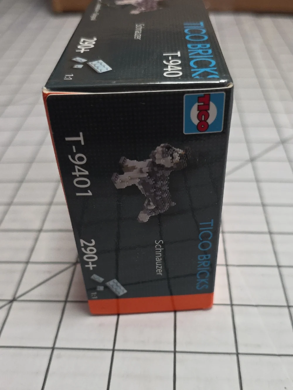 Schnauzer Building Set - Gray & White, TICO Bricks NIB T-9401